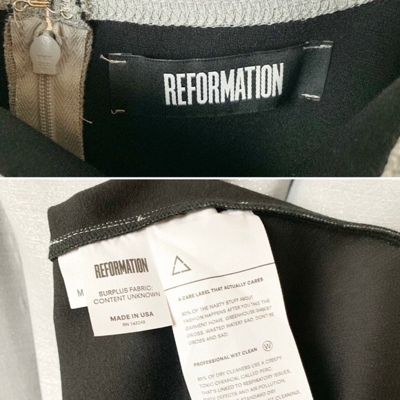 Reformation Sleeveless Mini Dress M Silver Metallic Bodycon Sheath Party Glam - Picture 5 of 13